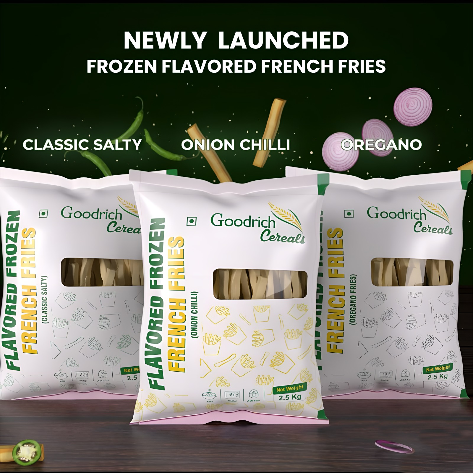 Goodrich Cereals Launches Frozen Potato Gourmet Range : A Crispy Revolution in Snacking